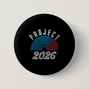 Project 2026 Tee Shirt 2 Inch Round Button