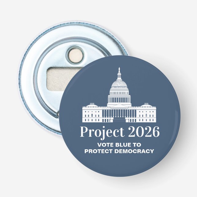 Project 2026 Vote for Democracy Bottle Opener (Front)