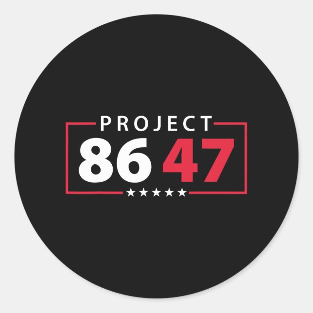 Project 8647 Resist Subtle Foxtrot Delta Tango Pro Classic Round Sticker (Front)