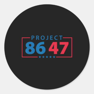 Project 8647 Resist Subtle Foxtrot Delta Tango Pro Classic Round Sticker