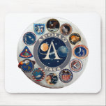 Project Apollo: The Composite Logo Mouse Pad<br><div class="desc">The Apollo program was the third human spaceflight program carried out by the NASA. Apollo ran from 1961 to 1972. Here are the mission patches of every manned Apollo flight on the program patch! Here is the composite logo, with the program patch in the centre surrounded by all Manned Apollo...</div>