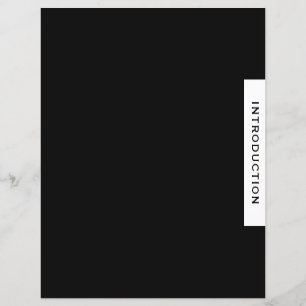 Project Binder Section Divider   Introduction