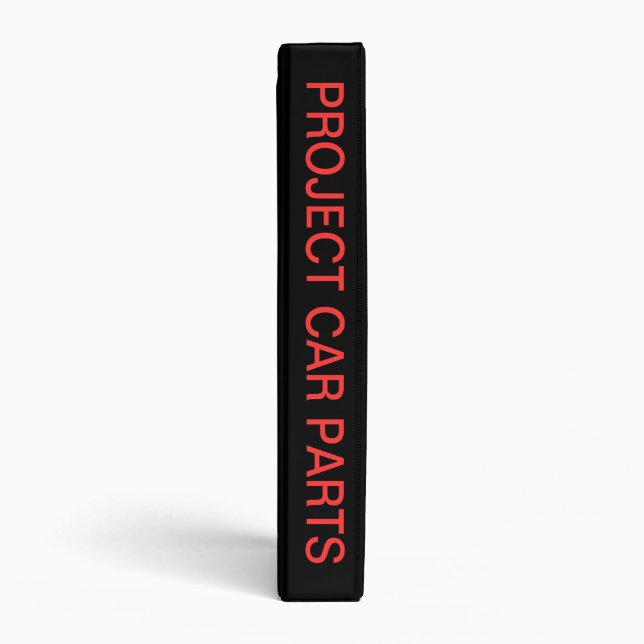 Project Car Organizer Binder (Spine)