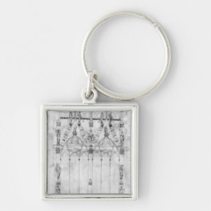 Project for the Cathedral, elevation of the west Keychain
