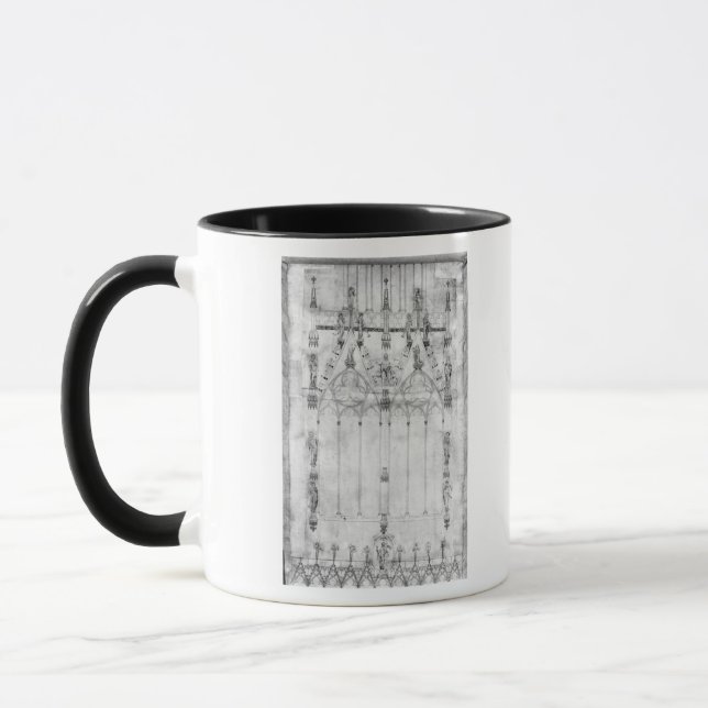 Project for the Cathedral, elevation of the west Mug (Left)