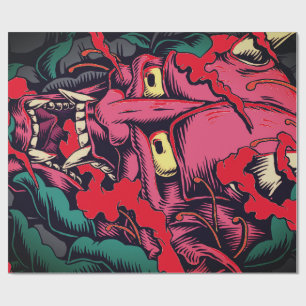 PROJECT HALLOWEEN JAPANESE DEVIL Wrapping Paper