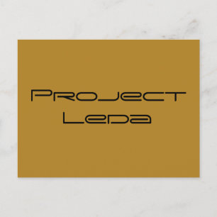 Project Leda from Orphan Black,geometric font Postcard
