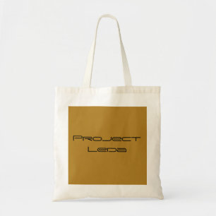 Project Leda in geometric font Tote Bag