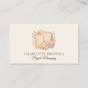 Project Management Planning Leadership Business Card