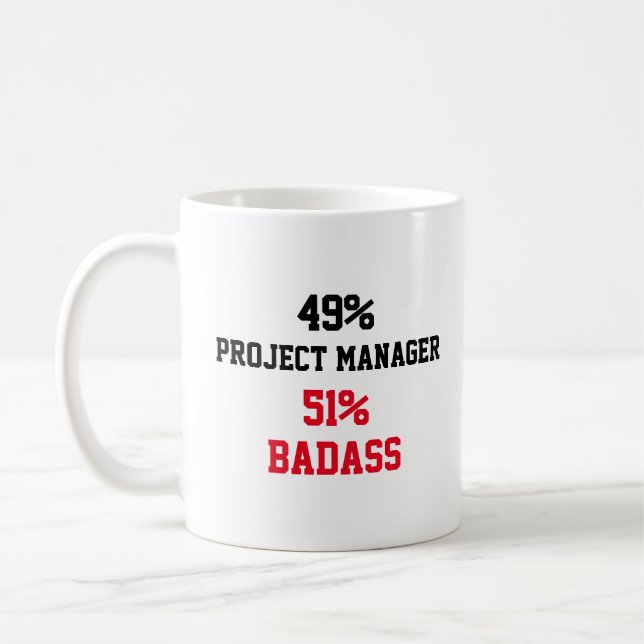 Project manager Badass Coffee Mug (Left)