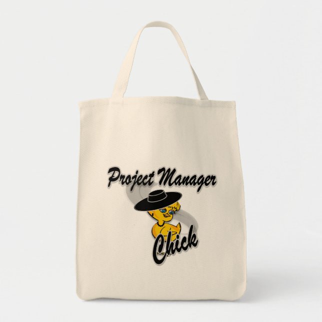Project Manager Chick #4 Tote Bag (Front)