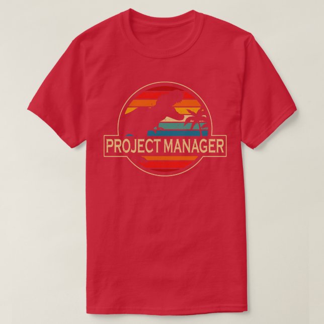 Project Manager Dinosaur T-Shirt (Design Front)