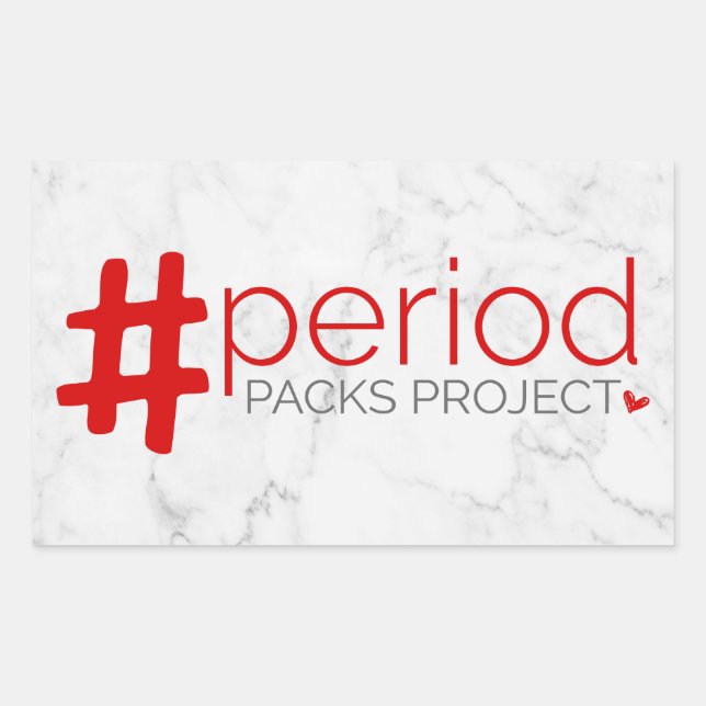 Project Period Packs Sticker - Rectangle (Front)