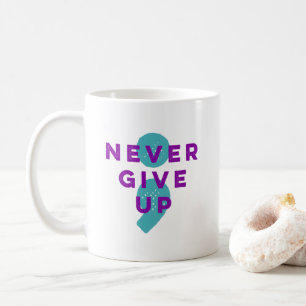 Project Semicolon Never Give Up Suicide Prevention Coffee Mug
