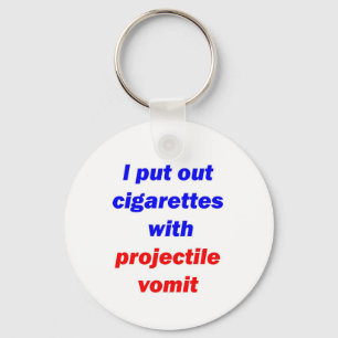 Projectile Vomit 2 Keychain