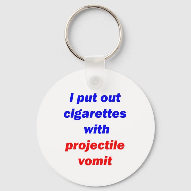 Projectile Vomit 2 Keychain (Front)