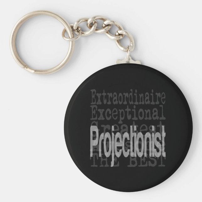 Projectionist Extraordinaire Keychain (Front)