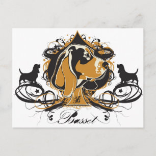 Projekt Dog Basset Hound Postcard