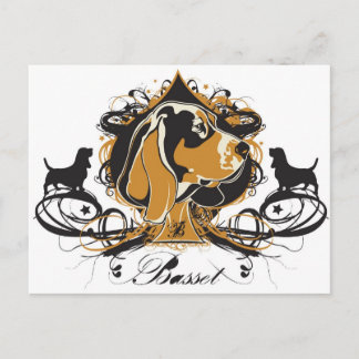 Projekt Dog Basset Hound Postcard