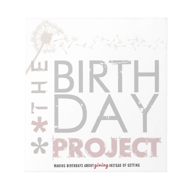 Projet Anniversaire Gros Bloc-notes (Devant)