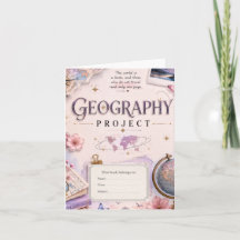 Projet de Géographie Personnalisé Invitation Vinta