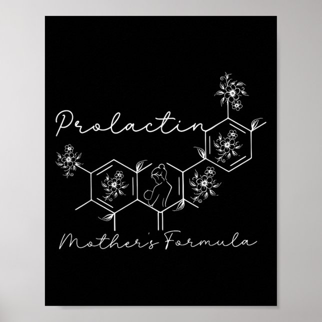 Prolactin Mothers Formula Lactation Nurse Labor An Poster (Front)