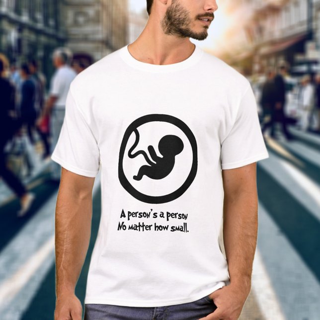 Prolife A Person's A Person Christian Faith T-Shirt (Creator Uploaded)