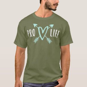ProLife for Women Boho Arrow Hearts T-Shirt