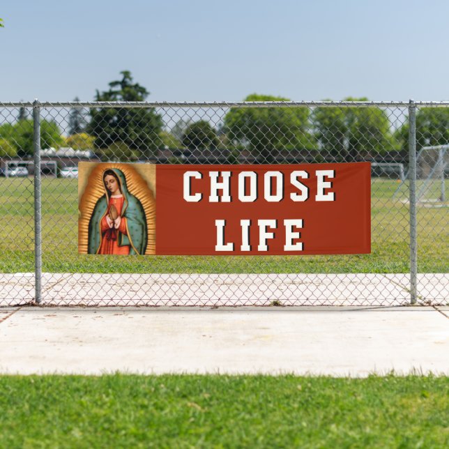 PROLIFE GUADALUPE VIRGIN MARY RELIGIOUS BANNER (Insitu)