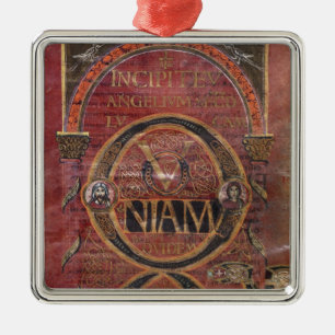 Prologue of the Gospel of St. Luke Metal Ornament