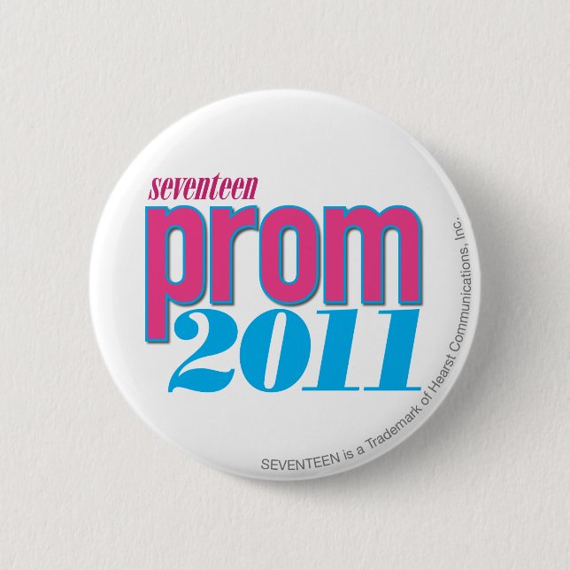 Prom 2011 - Aqua 2 Inch Round Button (Front)