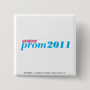 Prom 2011 - Aqua 2 Inch Square Button