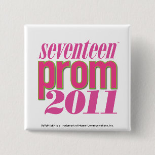 Prom 2011 - Lt. Pink 2 Inch Square Button