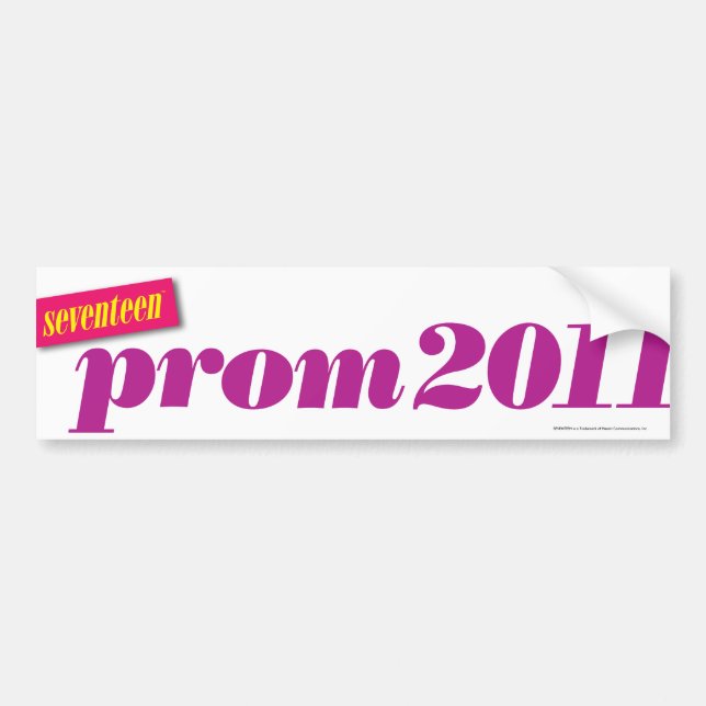 Prom 2011 - Purple Bumper Sticker (Front)