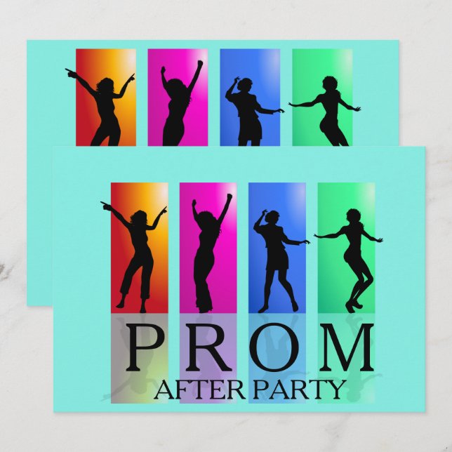 Prom After Party Dancing Invitations (Front/Back)