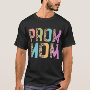 Prom Mom Squad Leopard Pastel Colours Graphic T-Shirt