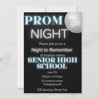 Prom night invitation 