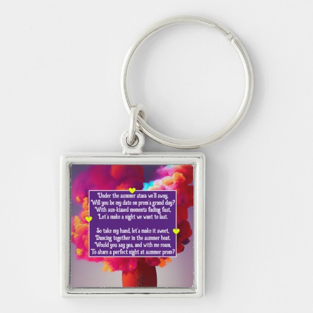 Prom Poem Keychain (Front)