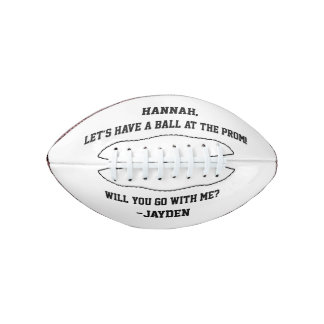 Prom Proposal Football