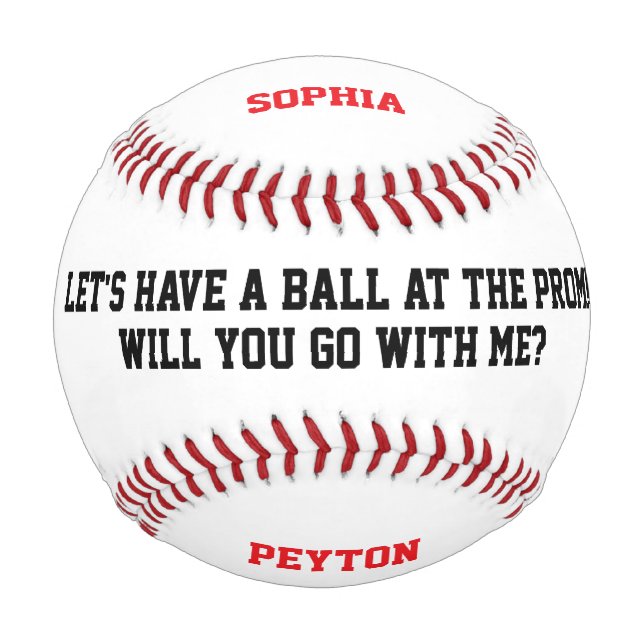 Prom Proposal Promposal Baseball (Front)