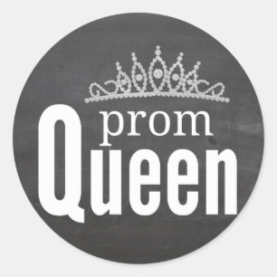 Prom Queen Classic Round Sticker