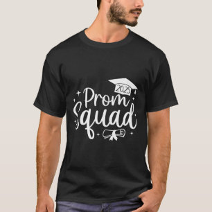 Prom Squad 2025 Funny Graduate Prom Cl Of 2025  T-Shirt
