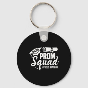Prom Squad 2025 Proud Grandma Graduate Prom Cl Of Keychain