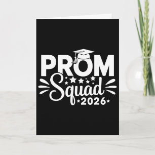 Prom Squad 2026 Matching Graduation Party Card