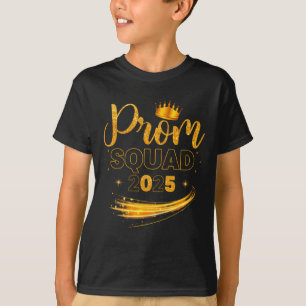 Prom Squad Graduation Cl Of 2025 Party Matching Gr T-Shirt