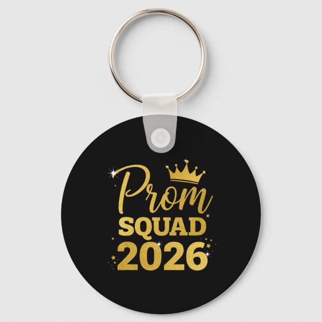 Prom Squad Graduation Cl Of 2026  Keychain (Front)