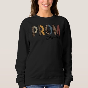 Prom Squad Leopard Print Graduation Family Matchin Sweatshirt
