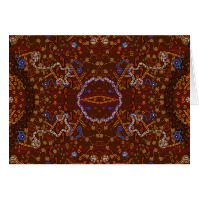 Promenade aborigène australienne avec traces anima (Devant horizontal)