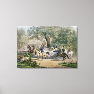 Promenade au Bois Canvas Print