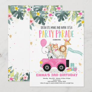 Promenade d'anniversaire Invitation Safari Party